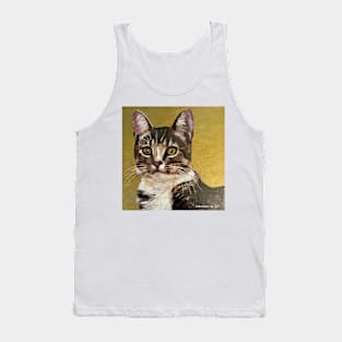 Portrait of Schank's Tabby Cat #1 Tank Top